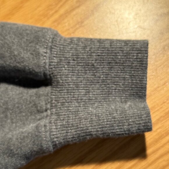 Ariat Charcoal Pullover Hoodie with Teal Logos and Front Pocket- Womens Size L - Picture 4 of 10